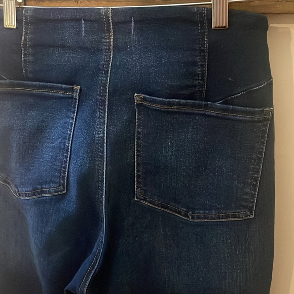 We the Free Feel Like Sunshine Dark Wash Skinny Cropped Jeans Size 29 - Picture 13 of 16